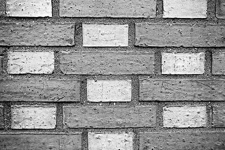 white and gray concrete brick wall