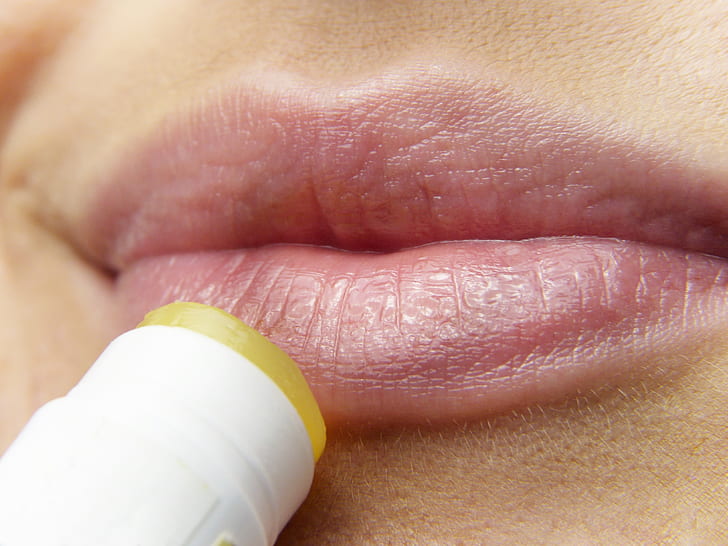 pink human lips