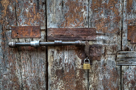 brass padlock