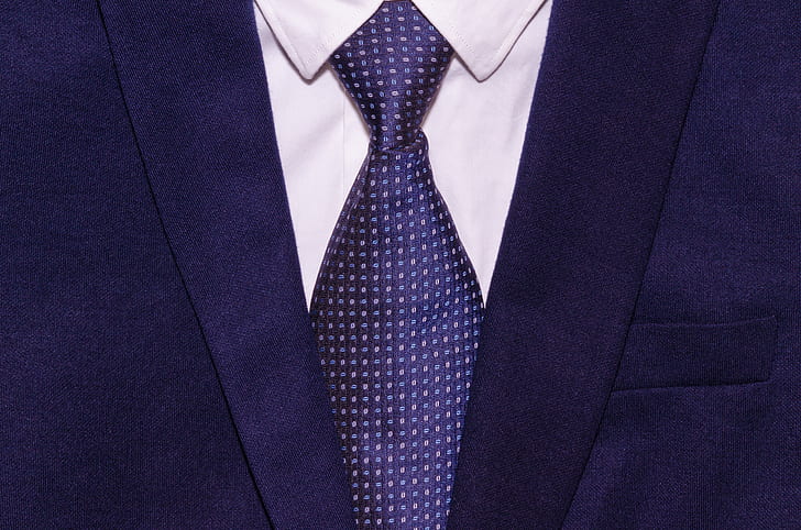 Royalty-Free photo: Purple blazer and satin necktie | PickPik