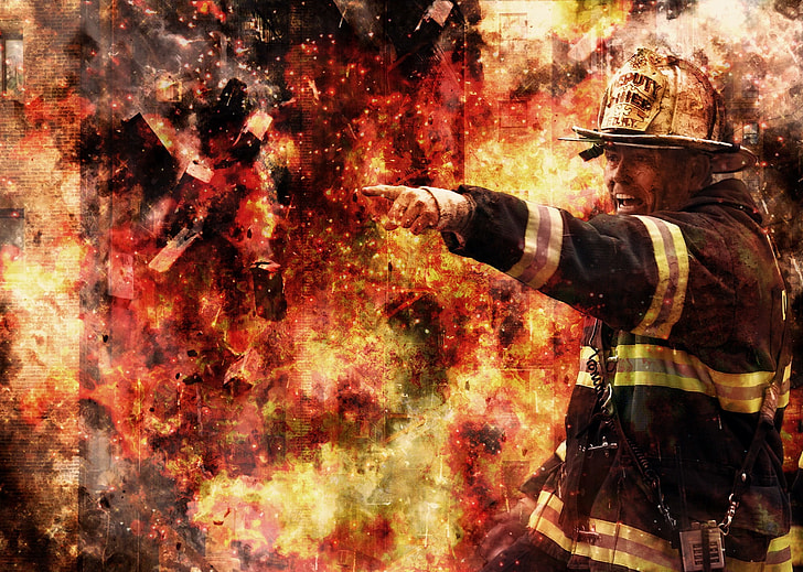 firefighter illustration