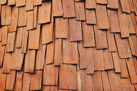 photo of brown roof shingles