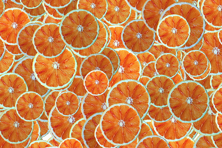 slices of orange wallpaper