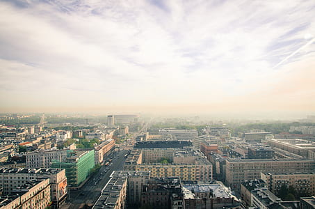 Bird's Eye View of City