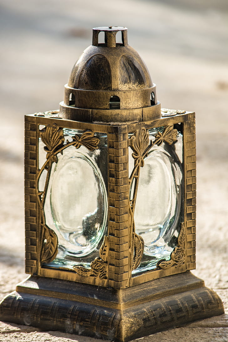brass bracket lantern
