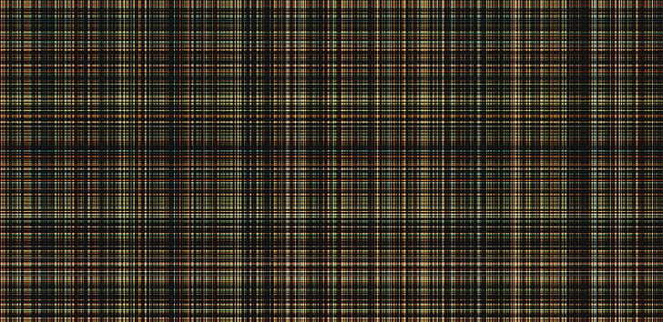 green, black, and yellow plaid textile