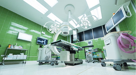 medical equipment inside surgery room