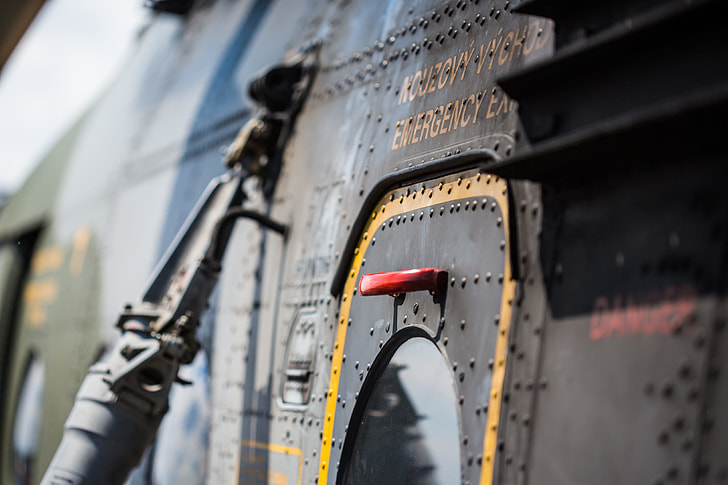 Emergency Exit Door on Army Helicopter