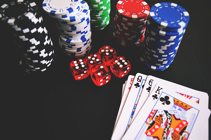 Royalty-Free photo: Casino playing chips and cards - PickPik