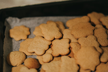 Homemade gingerbread cookies