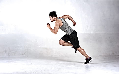 illustration of man running