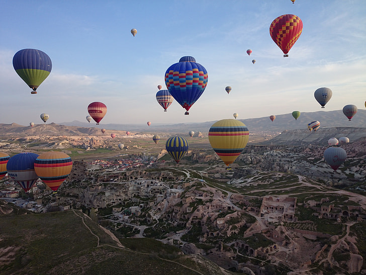 assorted-color air balloons during daytime