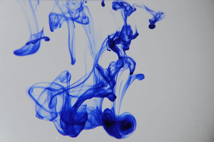 blue smoke illustration
