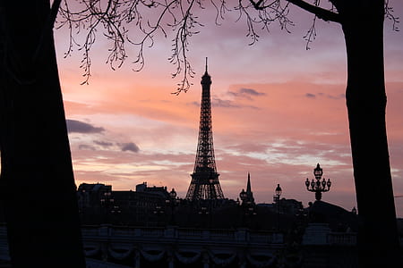 Sillhouete of Eiffel Tower