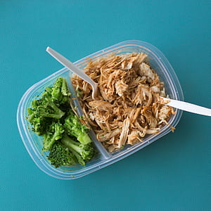 Tuna Salad on Transparent Lunch Pack