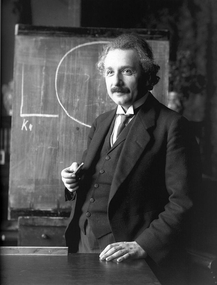 photography of Albert Einstein