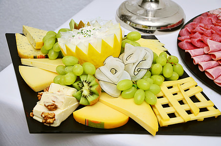 assorted fruit slices on table