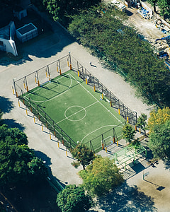 Aerial photo of Football field