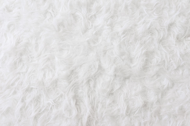 White Eco Fur Pattern Background