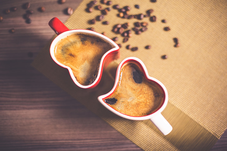 Lovely and Romantic Heart Coffee Cups
