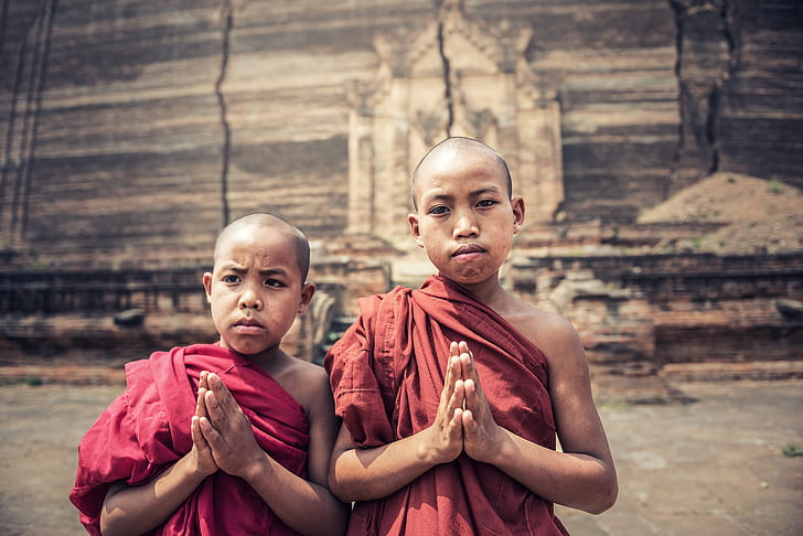 two boy monks