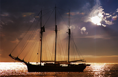 ship sailing on sea