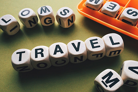 Travel letters and word