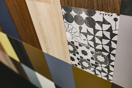 Designer pattern and colour samples