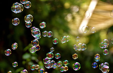 bubbles on focus photo