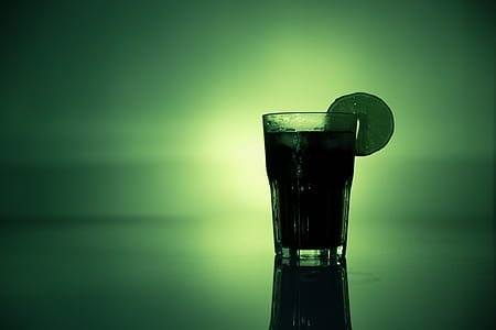 drinking glass filled by juice photograph