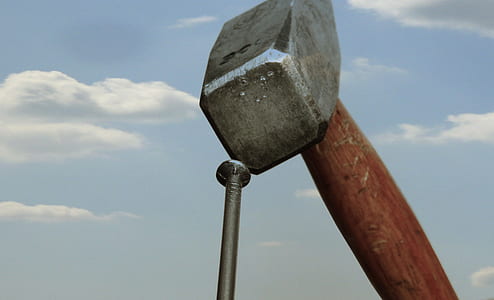 brown and gray hammer