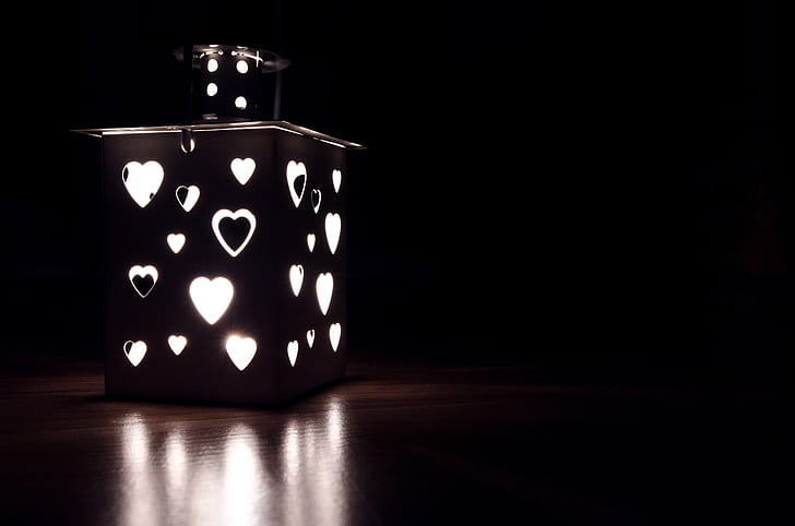 photo of illuminated lantern