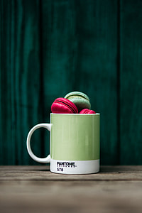 Colorful Macaroons in Pantone Mug