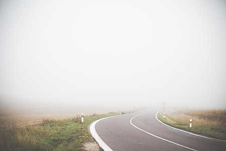 Lonely Foggy Road