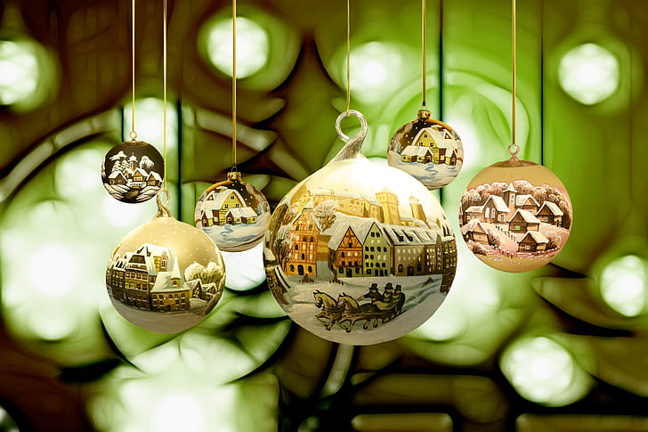 ornaments for christmas scenery