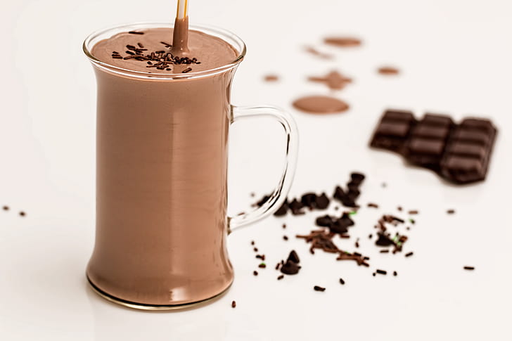 mug of chocolate flavor beverage