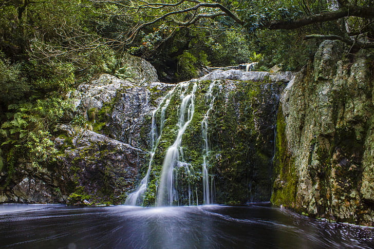 landscape photo of waterfall