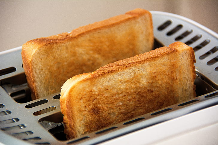 two slices toasted breads