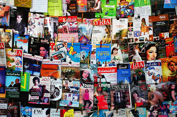 assorted magazines