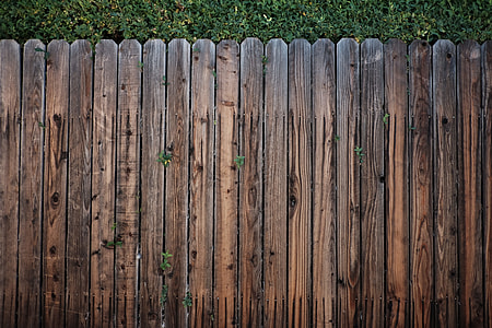 brown wooden fence
