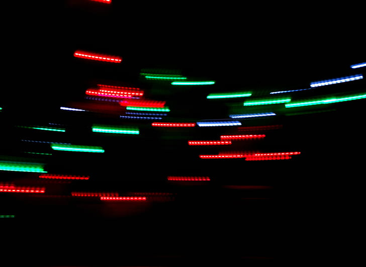 green and red LED light