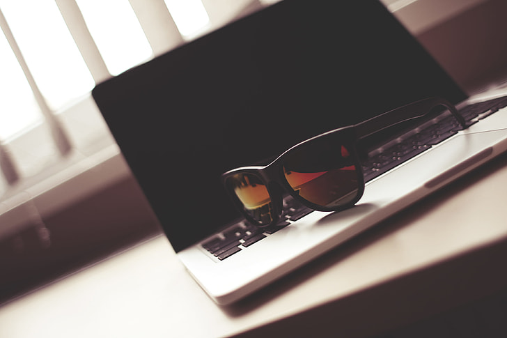 Fashion Sunglasses on a MacBook