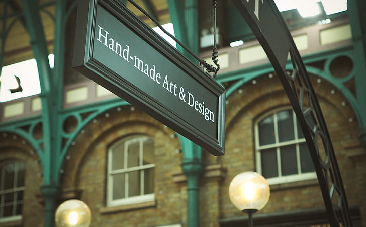 Hand-Made Art & Design signage