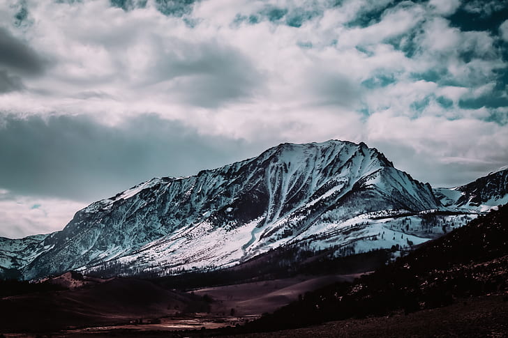 Free Stock Photo of Snow Covered Mountain Peak - Stock Image - Everypixel