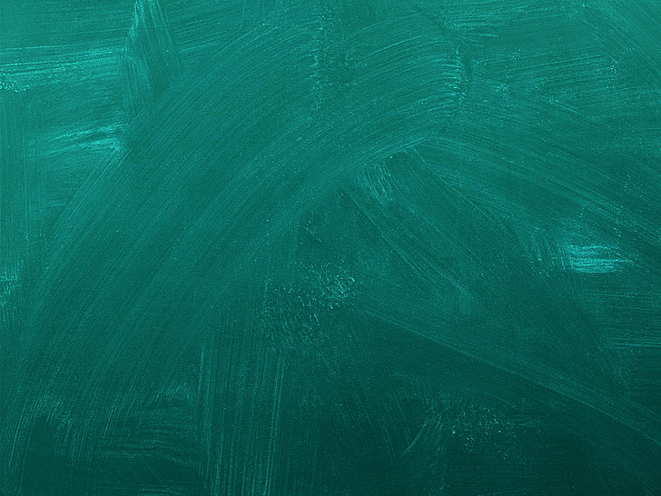 teal, painting, board, smeared, cleaned, green