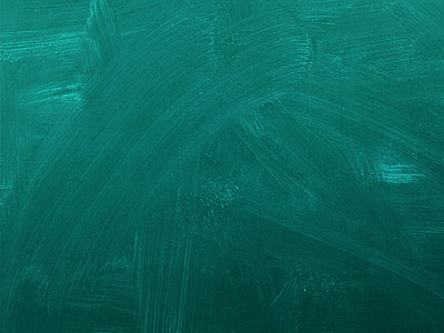 teal, painting, board, smeared, cleaned, green
