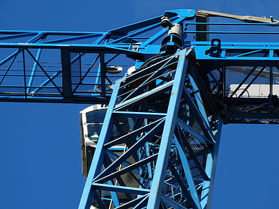 Blue Metal Crane