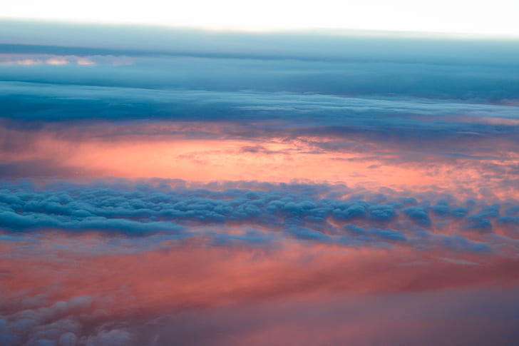 bird's eye view of cirrus clouds