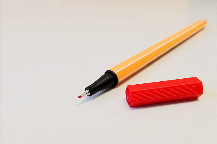 Closeup shot of an office pen