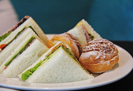 sandwich with meat and vegetable